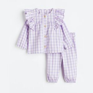 H&M Purple Gingham Set